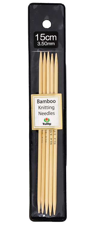 Tulip - 6" (15cm) Bamboo Knitting Needles (5 pcs) : 3.50mm