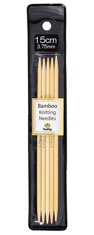 Tulip - 6" (15cm) Bamboo Knitting Needles (5 pcs) : 3.75mm