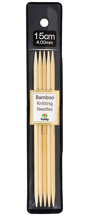 Tulip - 6" (15cm) Bamboo Knitting Needles (5 pcs) : 4.00mm
