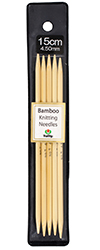 Tulip - 6" (15cm) Bamboo Knitting Needles (5 pcs) : 4.50mm