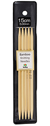 Tulip - 6" (15cm) Bamboo Knitting Needles (5 pcs) : 5.00mm