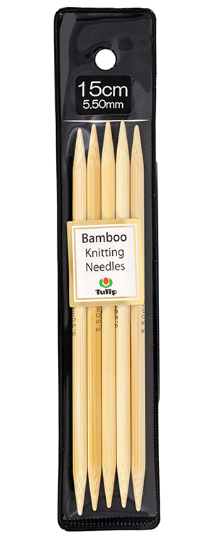 Tulip - 6" (15cm) Bamboo Knitting Needles (5 pcs) : 5.50mm