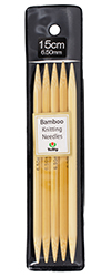 Tulip - 6" (15cm) Bamboo Knitting Needles (5 pcs) : 6.50mm