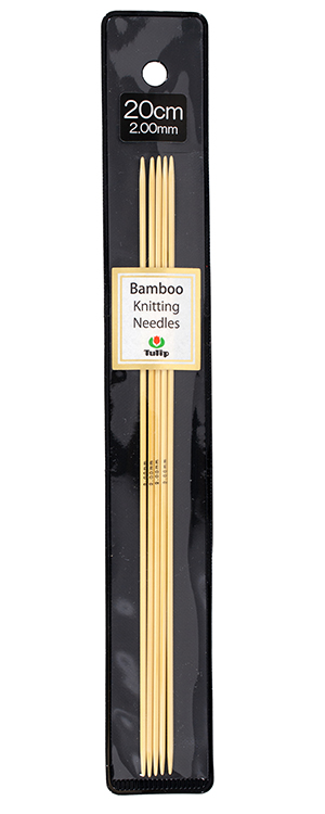 Tulip - 8" (20cm) Bamboo Knitting Needles (5 pcs) : 2.00mm