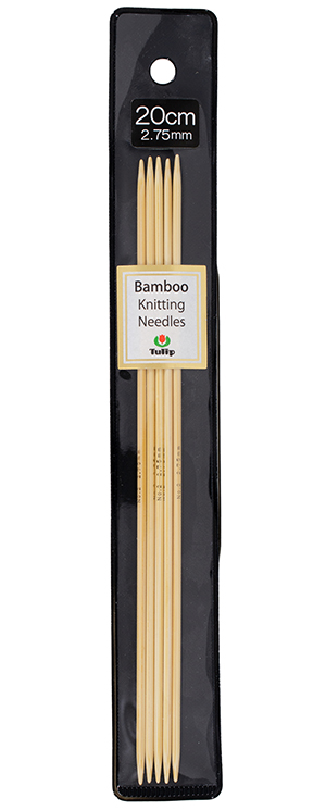 Tulip - 8" (20cm) Bamboo Knitting Needles (5 pcs) : 2.75mm