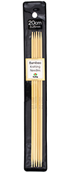 Tulip - 8" (20cm) Bamboo Knitting Needles (5 pcs) : 3.25mm