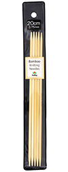 Tulip - 8" (20cm) Bamboo Knitting Needles (5 pcs) : 3.75mm