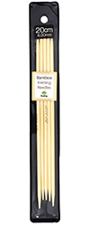 Tulip - 8" (20cm) Bamboo Knitting Needles (5 pcs) : 4.00mm