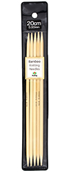 Tulip - 8" (20cm) Bamboo Knitting Needles (5 pcs) : 5.00mm