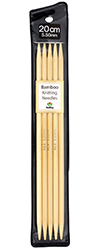 Tulip - 8" (20cm) Bamboo Knitting Needles (5 pcs) : 5.50mm