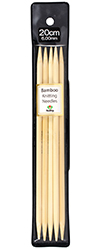 Tulip - 8" (20cm) Bamboo Knitting Needles (5 pcs) : 6.00mm