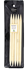 Tulip - 8" (20cm) Bamboo Knitting Needles (5 pcs) : 9.00mm