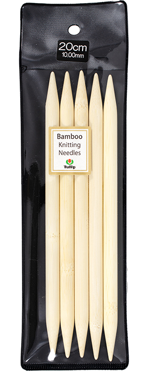 Tulip - 8" (20cm) Bamboo Knitting Needles (5 pcs) : 10.00mm