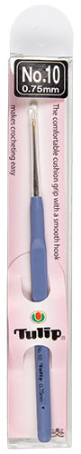 Tulip - Etimo Steel Crochet Hook w/ Cushion Grip : Size 10  (0.75mm)