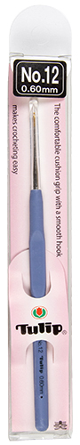 Tulip - Etimo Steel Crochet Hook w/ Cushion Grip : Size 12  (0.60mm)