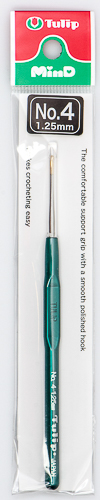 Tulip - Steel Crochet Hook w/Plastic Handle : Size 4 (1.25mm)