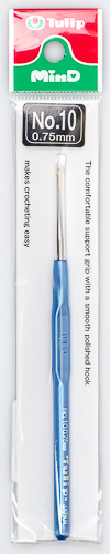 Tulip - Steel Crochet Hook w/Plastic Handle : Size 10 (0.75mm)