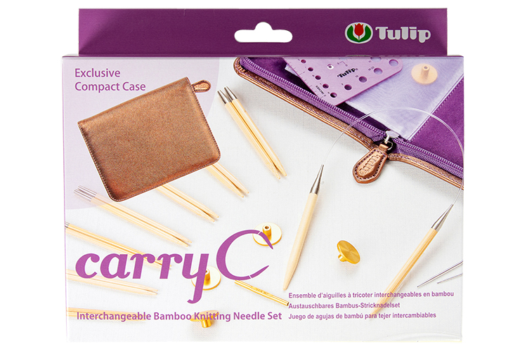 Tulip - carryC Interchangeable Bamboo Knitting Needle Set