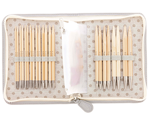 Tulip - CarryC Long Interchangeable Bamboo Knitting Needle Set : Gray