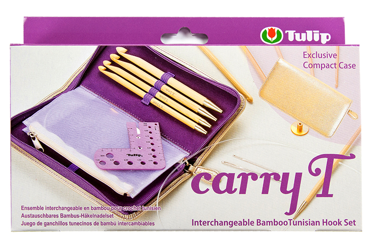 Tulip - carryT Interchangeable Bamboo Tunisian Hook Set