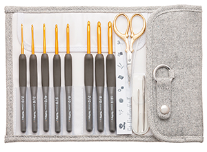 Tulip - Etimo Crochet Hooks Set Premium Premium : Gold