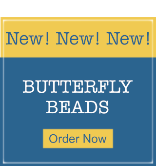 New Glass Butterfly Beads